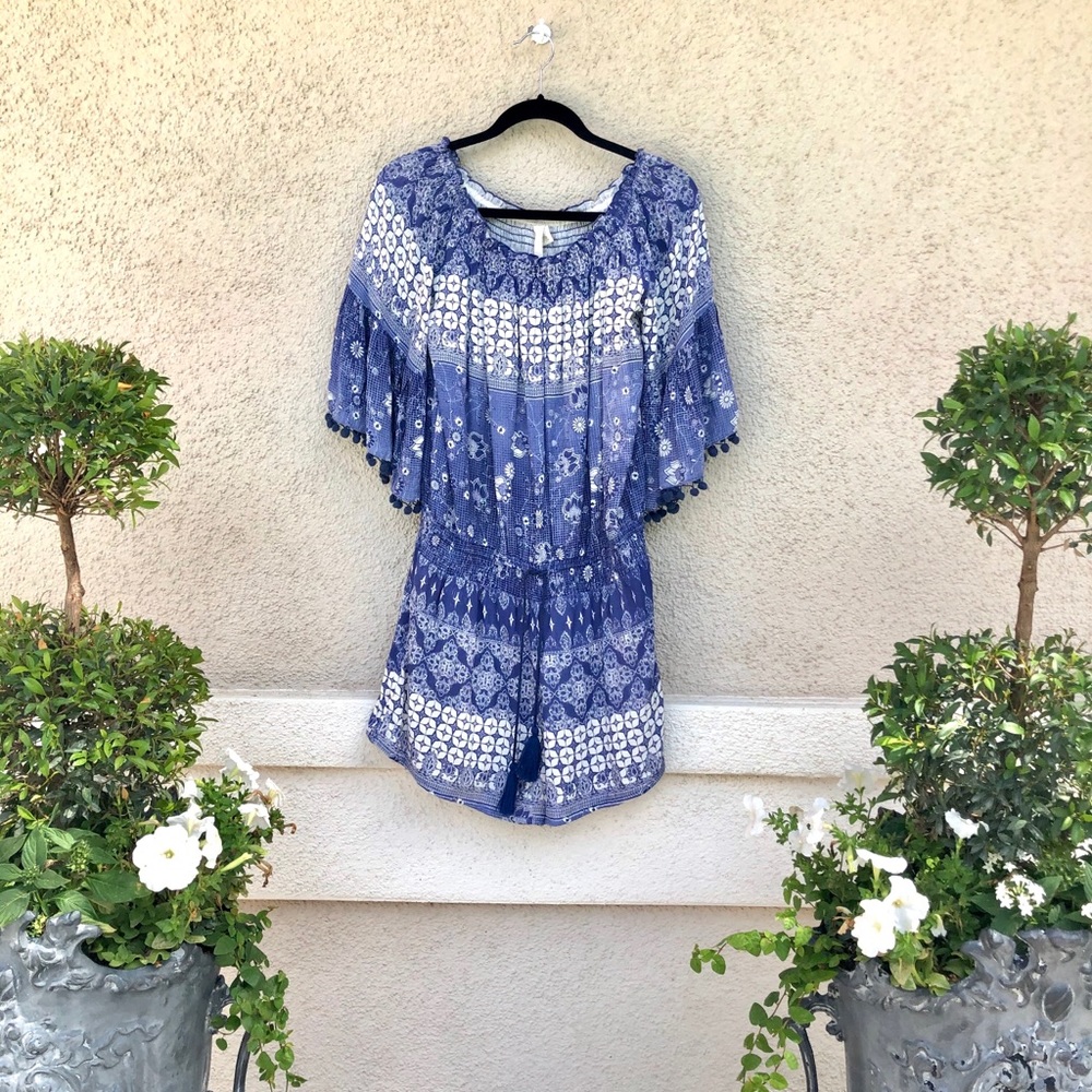 Anthropologie Off the Shoulder Romper! Size L